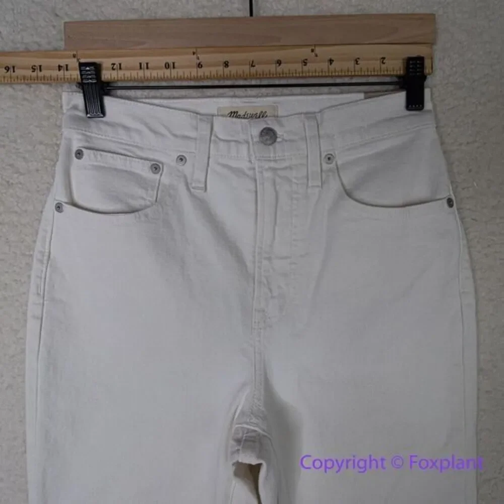 New! Madewell The Perfect Vintage Jean in Tile‎ White, size 26